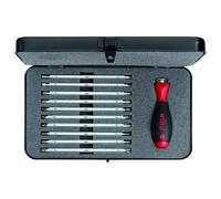 Wiha Screwdriver Box with Interchangeable Blade Set 12 Piece Repair Tools Pack
