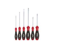 Wiha 302ZK6SO SoftFinish Flat Head/Pozidriv Screwdriver Set, 6 Piece