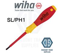 WIHA Screwdriver VDE Electric PHILLIPS POZI SLOTTED PZ1 PZ2 TORX HEX All Sizes
