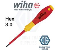 WIHA Screwdriver VDE Electric PHILLIPS POZI SLOTTED PZ1 PZ2 TORX HEX All Sizes