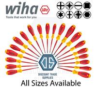 WIHA Screwdriver VDE SlimFix PH POZI SLOTTED Tamper Resistant TORX HEX All Sizes