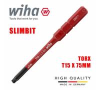 Wiha Slimbit Screwdriver Slimvario Pz Sl Ph Torx Hex 75mm 1000V Vde Electrician Torx T15 35508