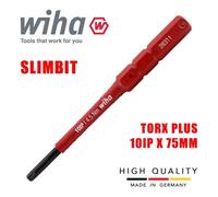 Wiha Slimbits Torx Plus Screwdriver 10Ip Head 75mm 1000V Vde Electrician 43148