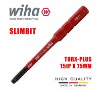 Wiha Slimbits Torx Plus Screwdriver 15Ip Head 75mm 1000V Vde Electrician 43149