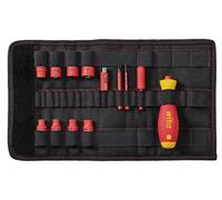 Wiha 7209NK-2004 slimVario 1/4" Set, Red Yellow, 13 Tlg, (43467)