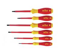 Wiha Softfinish Electric Sl/pz Screwdriver Set, 6 Piece Multi Colour (One Size)