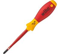 Wiha 3211 SoftFinish Electric slimFix PH2 x 100 mm, Red, (WHA-35394)