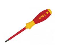Wiha Softfinish Electric Slimfix Screwdriver, Phillips Tip Multi Colour (Ph2 X 100mm)