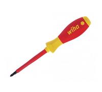 Wiha Softfinish Electric Slimfix Screwdriver, Pozidriv Tip Multi Colour (Pz2 X 100mm)