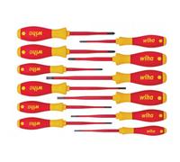 Wiha Softfinish Electric Slimfix Screwdriver Set, 12 Piece