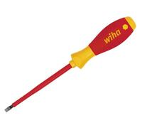 Wiha Softfinish Electric Slimfix Slotted Screwdriver 5.5 X 125mm For Safe Electrical Work
