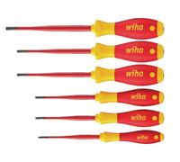 Wiha Softfinish Electric Slimfix Tx/tr Screwdriver Set - 6 Piece Professional Toolkit