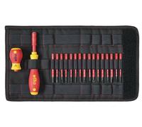Wiha SoftFinish electric slimVario Screwdriver Set, 19 Piece in Red Wiha Red