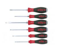 Wiha Softfinish Sl/pz Hex Blade Screwdriver Set, 6 Piece Multi Colour (One Size)