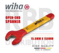 Wiha Spanner Wrench 15mm Vde Electricians Single Insulated Open End 43035