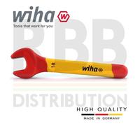 Wiha Spanner Wrench 18mm Vde Electricians Single Insulated Open End 43038