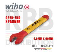 Wiha Spanner Wrench 6mm Vde Electricians Single Insulated Open End 43026