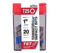 Wiha TerminatorBlue Impact Bit Box - Torx T25 x 1 Inch - 20 Pack