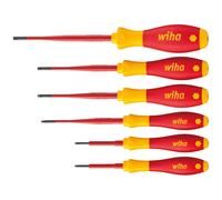 Wiha Torx Screwdriver Set Electric Slimfix Slotted 6 Piece Hand Repair Tools