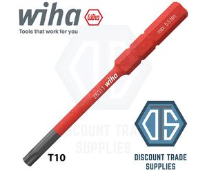 Wiha Torx T10 SlimBit Replacement Slim Bit VDE SoftFinish SlimVario 35507
