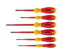 Wiha 35389 Softfinish Electric Slimfix Sl/ph Screwdriver Set 6 Piece Wha35389