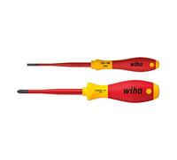 Wiha WHA-36333 Slim Fix VDE Slotted & Slotted/PZ2 TERMINAL two piece set