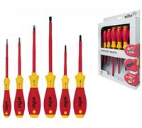 WIHA WHA00833 6 PIECE ELECTRICIANS VDE 100V INSULATED SCREWDRIVER SET PHILLIPS