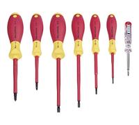 Wiha SoftFinish VDE Screwdriver Set Slotted/Phillips - 7pc 23710