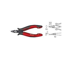 Wiha Z46011803SB "Electronic" Oblique End Slim Cutting Nipper, Red/Black, 118 mm