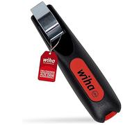 Wiha Z72000106SB DIY Red | Self-turning inner blade automatically adjusts between round and longitudinal cutting for versatile cable stripping.