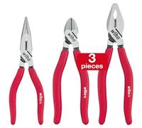Wiha Z99000101 Basic Pliers Set 3 Piece, Red