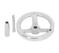 WIHFHGZ 3 Spoke Hand Wheel, Cast Iron Lathe Handwheel 12x125MM with Revolving Handle - Durable Construction, Easy Operation, Ideal for Milling and Grinding Machines