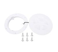 WIHFHGZ 4 Inch Round Deck Plate, Detachable Circular Hatch Cover, White - Easy Access, Durable ABS Material, Ideal for Marine Yachts and Kayak (White)