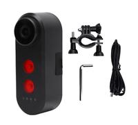 WIHFHGZ 4K Bike Camera with Tail Light, 140 Degree Wide Angle, IPX6 Waterproof, 5000mAh Rechargeable Battery - Night Safety Lighting, Loop Recording, Ideal for Cycling Sports (32G)