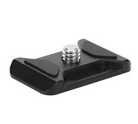 WIHFHGZ Action Camera Quick Release Plate, Aluminium Alloy, Universal 1/4 Inch Screw Black - Durable Lightweight Construction, Hot Shoe Mount Compatible, Easy Installation for SLR and
