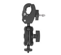 WIHFHGZ Bike Camera Clamp Mount with Aluminum Alloy, 1/4 Inch Screw Interface, Dual Ball Head Design - Gear Non Slip Washer Locking, Wide Clamping Range for Action and Pocket Cameras