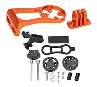 WIHFHGZ Bike Computer Mount Extended Out Front, Aluminum Alloy Holder for GPS and Outdoor Riding Devices - Durable Corrosion Resistant, Easy Installation for Cycling (Red)