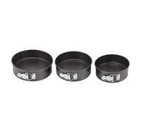 WIHFHGZ Cheesecake Pan Set - Non Stick Springform Cake Pans, Easy Release Double Layer Coating, Stainless Steel Spring Clasp, Multipurpose Baking for Cheesecake & More, 3 Piece Set (Type 4)