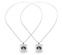 WIHFHGZ Letter Pendant Necklace for Son, 2pcs Alloy Hanging Tag, Fashionable Gift Set - Durable Material, Unique Motivational Design, Ideal Birthday and Holiday Present