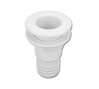 WIHFHGZ Marine Through Hull Fitting - Durable ABS Plastic Hose Coupler for Seamless Drainage, Easy Installation Accessory for Onboard Plumbing Systems