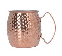 WIHFHGZ Moscow Mule Mug, 500ml Stainless Steel, Large Capacity Silver Cocktail Cup - Durable Rustproof, Elegant Vintage Design, Ideal for Bars and Restaurants (Rose Gold)