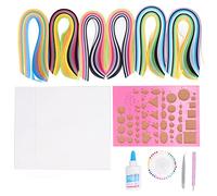 WIHFHGZ Paper Quilling Kits, DIY Crafts Colored Paper, 1 Set - Stimulates Creativity, Includes Quilling Drawing Tools, Perfect for Students and Adults