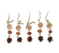 WIHFHGZ Parrot Chewing String Toy, 5PCS Bite Bird Toys for Small Medium Parrots, Loofah Model - Relieve Boredom, Anxiety Reduction, Durable Natural Materials (Rattan Ball Model)