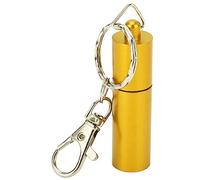 WIHFHGZ Pool Cue Tip Tool Aluminum Alloy, Stainless Steel, Compact Size - Non Slip Design, Chalk Holder, Easy Carry with Keychain for Billiard Players (Gold)