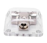 WIHFHGZ Power Distribution Block 0GA One In Two Out, Zinc Alloy Plated, Universal Car and Boat Electrical Connector - High Conductivity, Secure Wiring, Durable Design