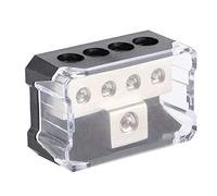 WIHFHGZ Power Distribution Block, 1 Way In 4 Ways Out, Copper Material - Durable Connection, High Temperature Cover, For Car Audio Amplifier Systems
