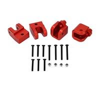 WIHFHGZ RC Tie Rod Mount - Durable Aluminum Alloy Replacement for Losi Baja Rey 1/10 & Hammer Rey U4 RC Cars, High Strength Improved Stability Performance (Red)