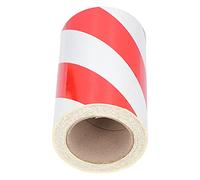 WIHFHGZ Reflective Safety Tape, Waterproof Adhesive Tape, 20cm x 30m Red and White - High Visibility Reflective Film, Durable and Weather for Road and Vehicle Warning