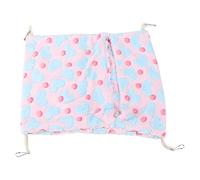 WIHFHGZ Small Pet Hammock Hanging Bed, Warm Fleece Envelope Style with Hooks for Hamsters Rabbits - Cozy Comfort, Versatile Design, Easy to Hang and Clean for Small Animals (Love powder)