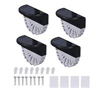 WIHFHGZ Solar Deck Lights, Polycrystalline Silicon Panel, Warm Light & RGB Mode, IP65 Waterproof, No Wiring - High Conversion Efficiency, Automatic On/Off, Ideal for Patios and Fence